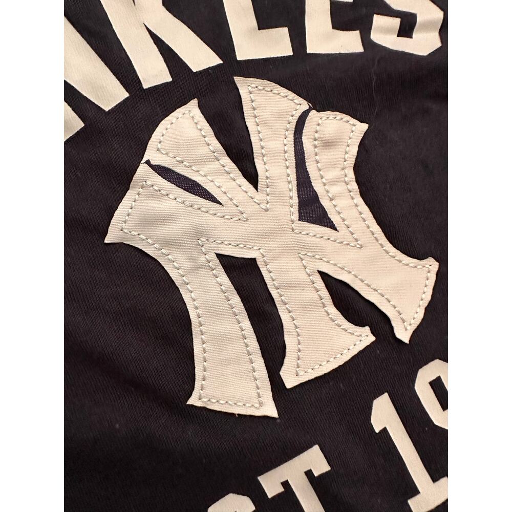 Blue Yankees Signature Stitched Logo Tshirt, Men's Plus Size 4XL, EUC - Picture 2 of 3